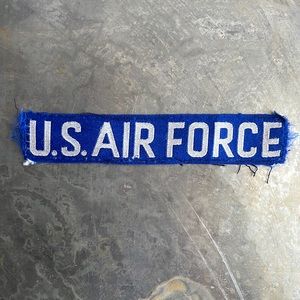 U.S. AIR FORCE blue tape patch, vintage